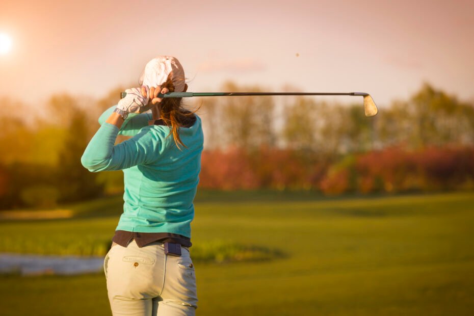 Women's Golf Swing Slow Motion